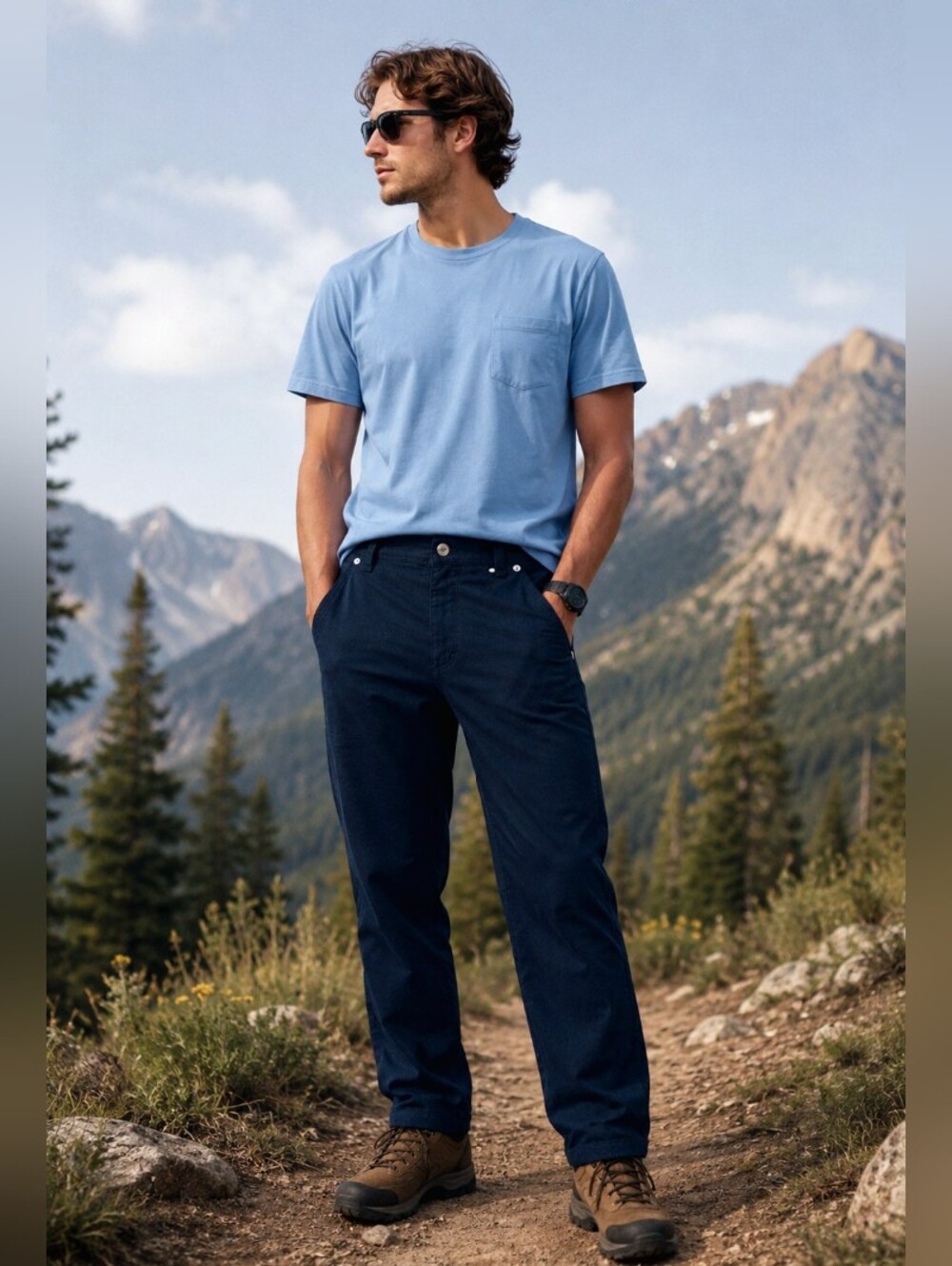 THE NORTH FACE🫎Men's Blue Field 5-Pocket Standart Fit Pants, Sz:30
